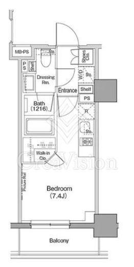 ザ・パークハビオ西横浜　1006号室　間取り
