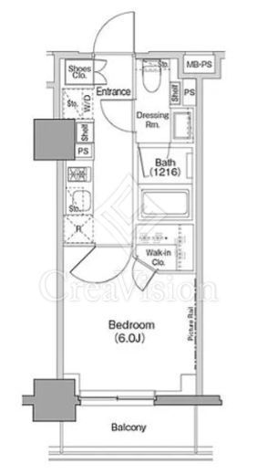 ザ・パークハビオ西横浜　503号室　間取り