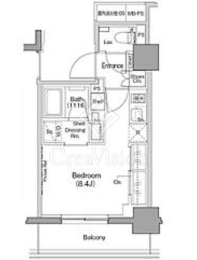 ザ・パークハビオ西横浜　902号室　間取り