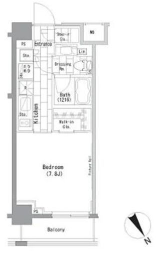 ザ・パークハビオ横浜山手　603号室　間取り