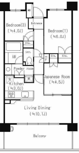 パークアクシス大船　204号室　間取り