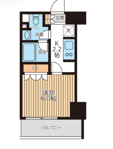 City Lux Tobe　213号室　間取り