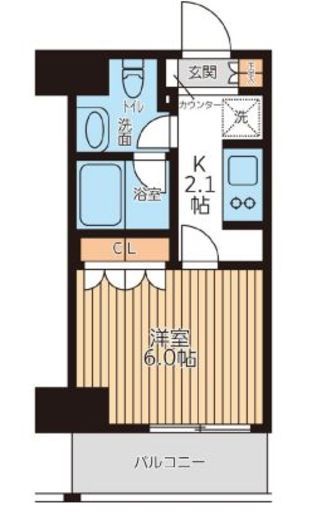 City Lux Tobe　612号室　間取り