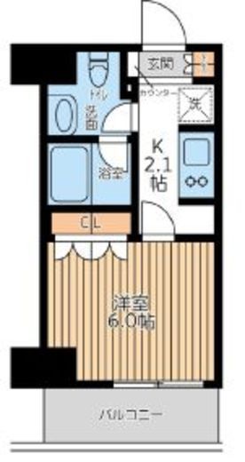 City Lux Tobe　809号室　間取り