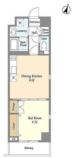 アパルトマン山手公園　605号室　間取り