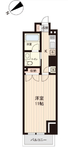 プラティーク清澄白河　605号室　間取り