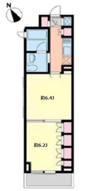 プラティーク清澄白河　503号室　間取り