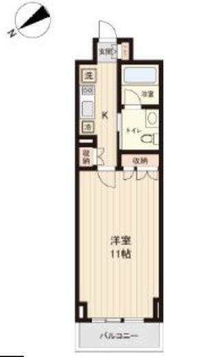 プラティーク清澄白河　312号室　間取り