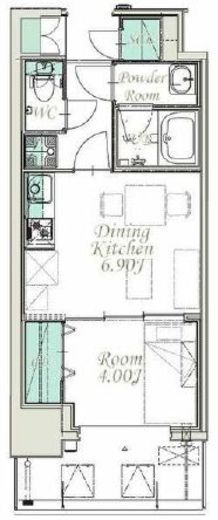 スプランディッド新横浜　1105号室　間取り