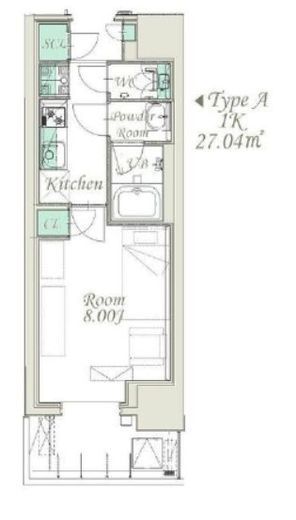 スプランディッド新横浜　404号室　間取り