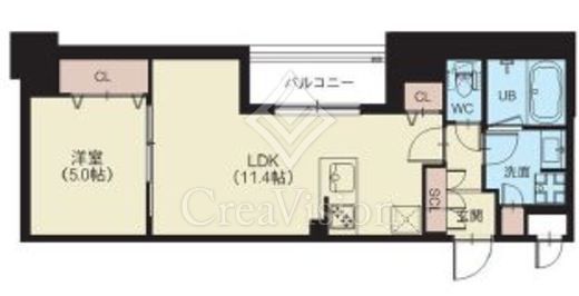 スプランディッド新横浜　1103号室　間取り