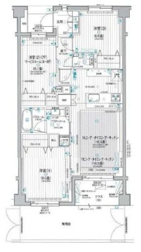 パレステージ山手石川町　405号室　間取り