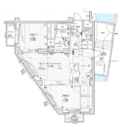 パレステージ山手石川町　409号室　間取り