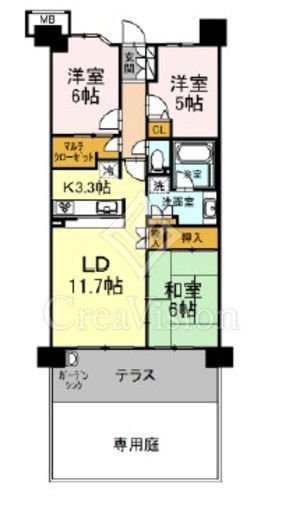 ハートビートベース横濱根岸　101号室　間取り