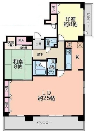 ウェルカーサ横浜関内　1002号室　間取り