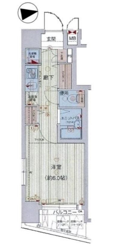 プレサンス新宿御苑前アルティメット　501号室　間取り