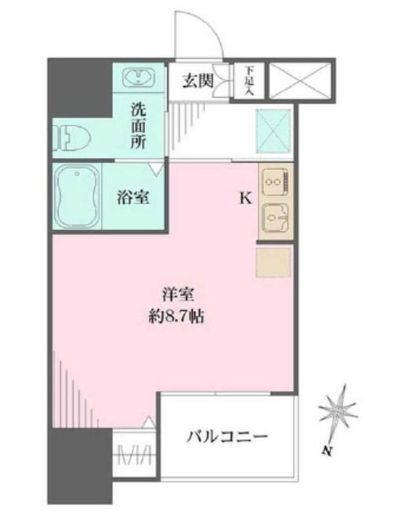 ラヴィーナ横浜　1001号室　間取り