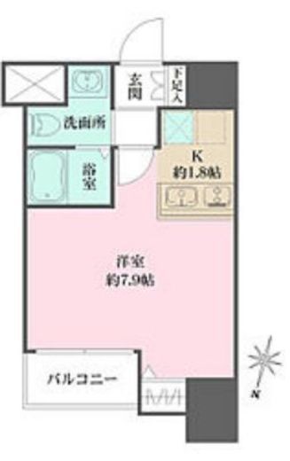 ラヴィーナ横浜　404号室　間取り