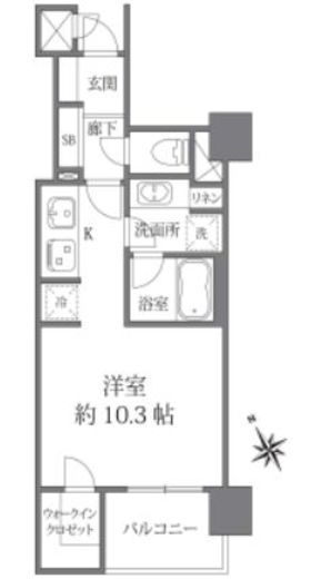 ラ・コスタ横浜山下公園　402号室　間取り