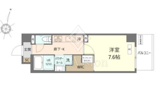 K.Curacion　505号室　間取り