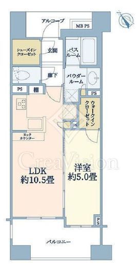 グローベルザ・スイート横浜　1002号室　間取り