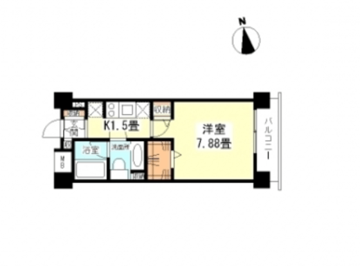 スタイリオ妙蓮寺　405号室　間取り