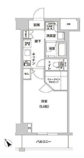 ラ・メージュ山下公園　503号室　間取り