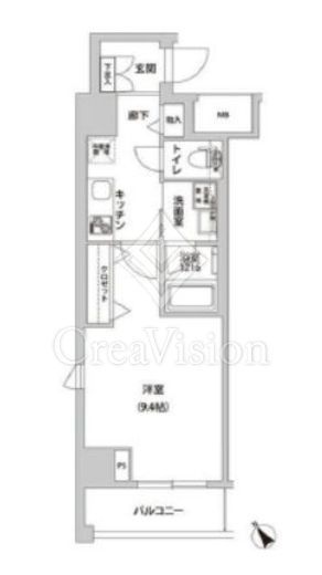 ラ・メージュ山下公園　701号室　間取り