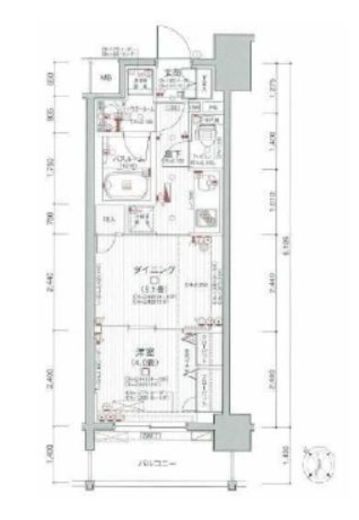 日神デュオステージ関内　1106号室　間取り