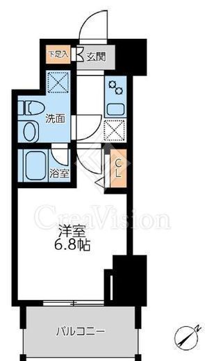 プライマル横濱平沼橋　804号室　間取り