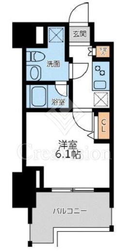 プライマル横濱平沼橋　803号室　間取り
