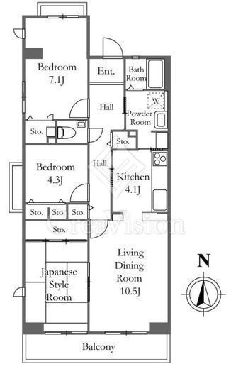 KDXレジデンス日吉　709号室　間取り
