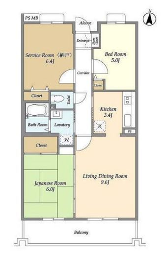 オーキッドレジデンス港北綱島イースト　202号室　間取り