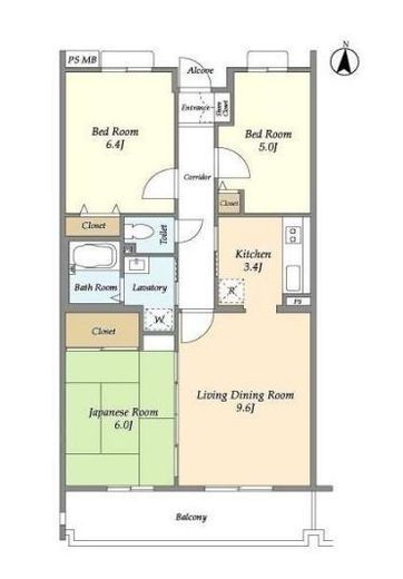 オーキッドレジデンス港北綱島イースト　203号室　間取り