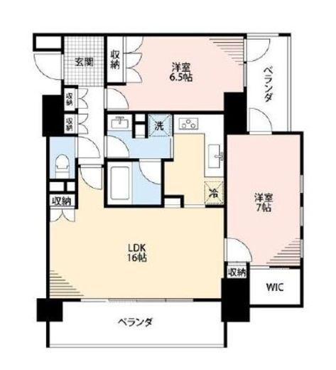 クリオ横浜西口弐番館　610号室　間取り