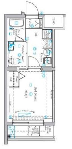 ラフィスタ元町Ⅱ　401号室　間取り