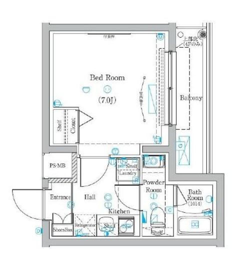 ラフィスタ元町Ⅱ　417号室　間取り