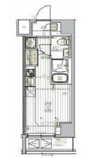 リライア横濱鶴見　701号室　間取り