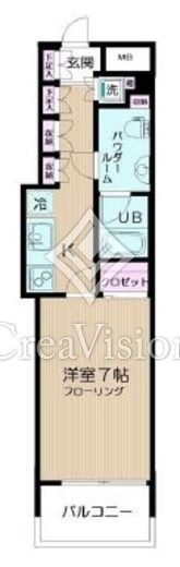 日神デュオステージ横濱マリンスクエア　1102号室　間取り
