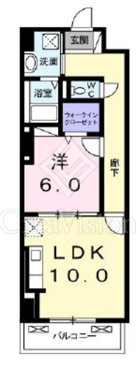 グランスイート新横浜Ⅱ　802号室　間取り