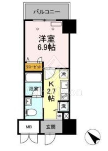ゲートレジデンス鶴見　305号室　間取り