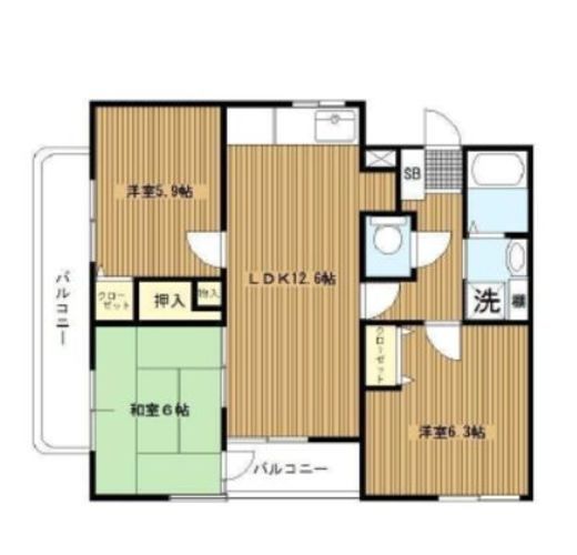 アネシス横浜　504号室　間取り