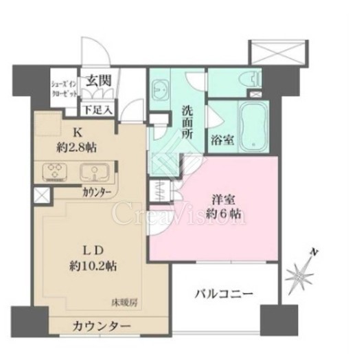 ベリスタ横浜　811号室　間取り