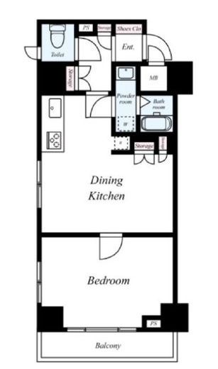 アルカンシエル横浜山下公園　211号室　間取り