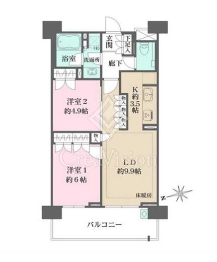 ザ・パークハウス横濱中山　304号室　間取り