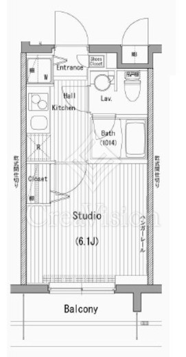 ガーラグランディ横濱桜木町　705号室　間取り