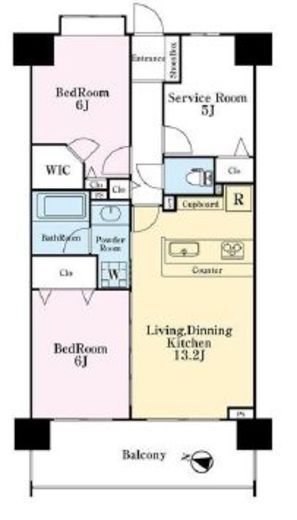 ルピナス横浜西グランファスト　202号室　間取り
