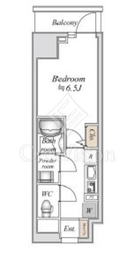 BandoubashiRentalApartment　502号室　間取り