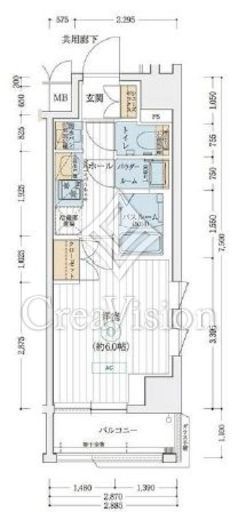 エステムコート横濱大通り公園　801号室　間取り