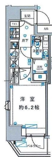 グランリーヴェル横濱VIVANT　801号室　間取り